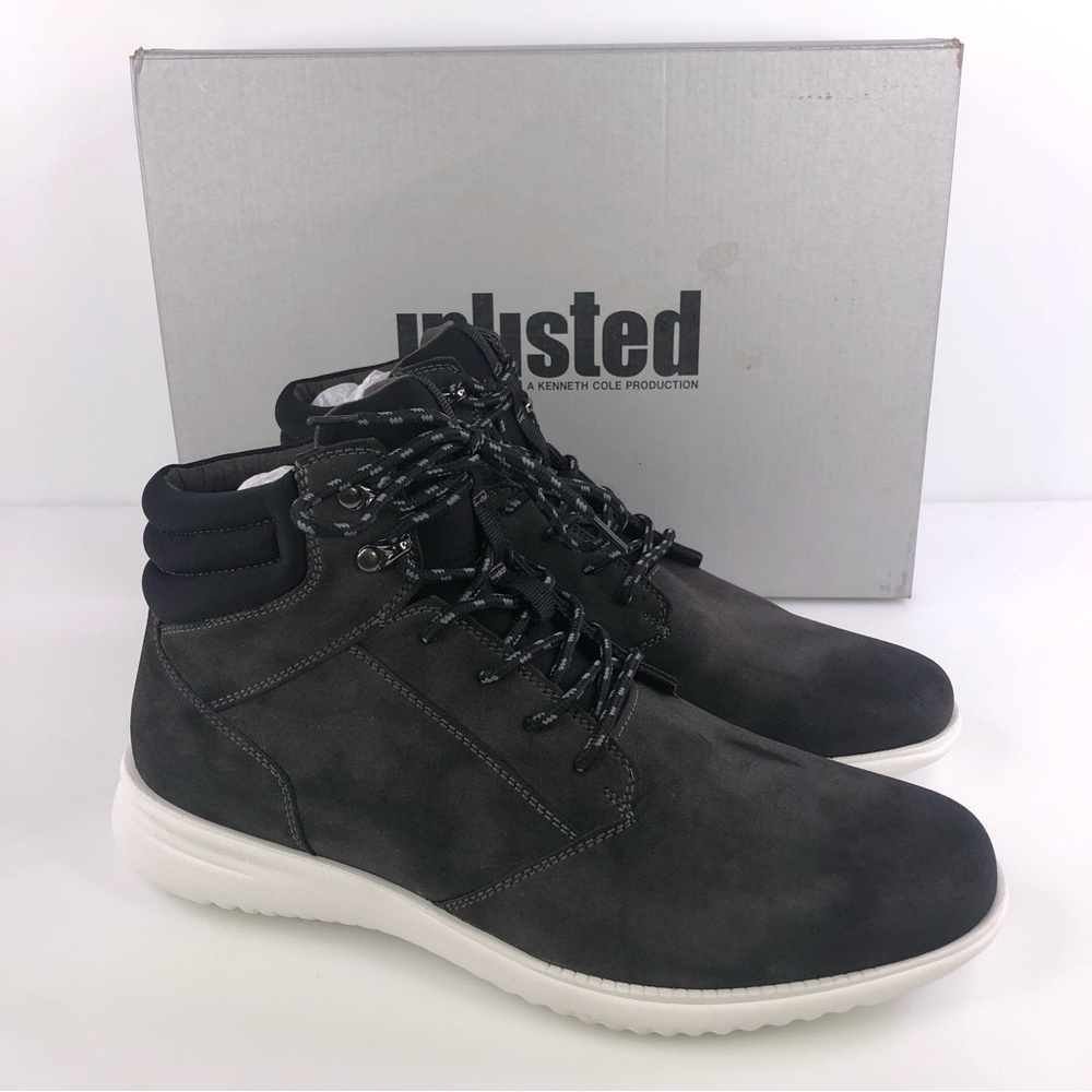 Unlisted by Kenneth Cole Nio Dark Gray Boots Size 8M